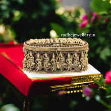 Gold Look Alike 3 Sectional Kumkum Box-Temple Kumkum,Premium Quality, Sindoor Box