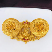 Golden Radha Krishna & Goddess Lakshmi Kumkum Box