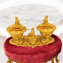 Golden Radha Krishna & Goddess Lakshmi Kumkum Box