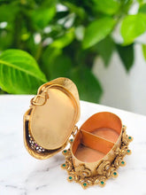 Krishna Kumkum Box – Traditional Brass Sindoor Box | Decorative Pooja & Return Gift Box