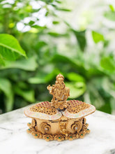 Krishna Kumkum Box – Traditional Brass Sindoor Box | Decorative Pooja & Return Gift Box