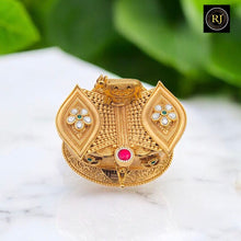 Golden Kamadhenu Cow Kumkum Box | Indian Return Gift & Festive Decor