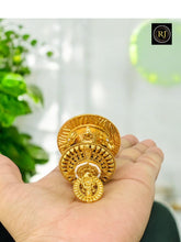 Gold Lakshmi Kumkum Box | Traditional Pooja Sindoor Dabbi | Premium Gift Article