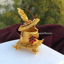 Lakshmi & Elephant Kumkum Box