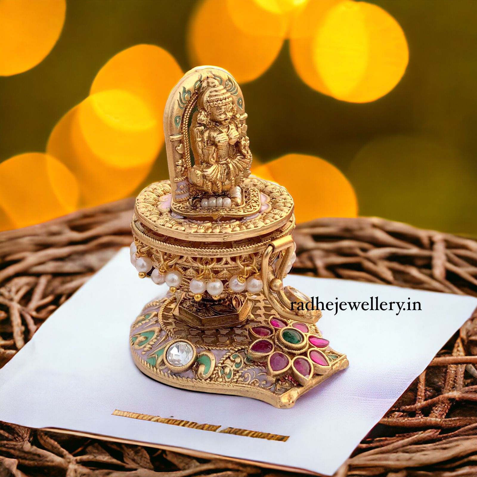 Lakshmi Kumkum Box Design,Buy Gift articles Kumkum Box