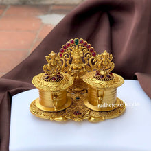 Lakshmi with Ganesh Kumkum Box Design,Double Kumkum Box