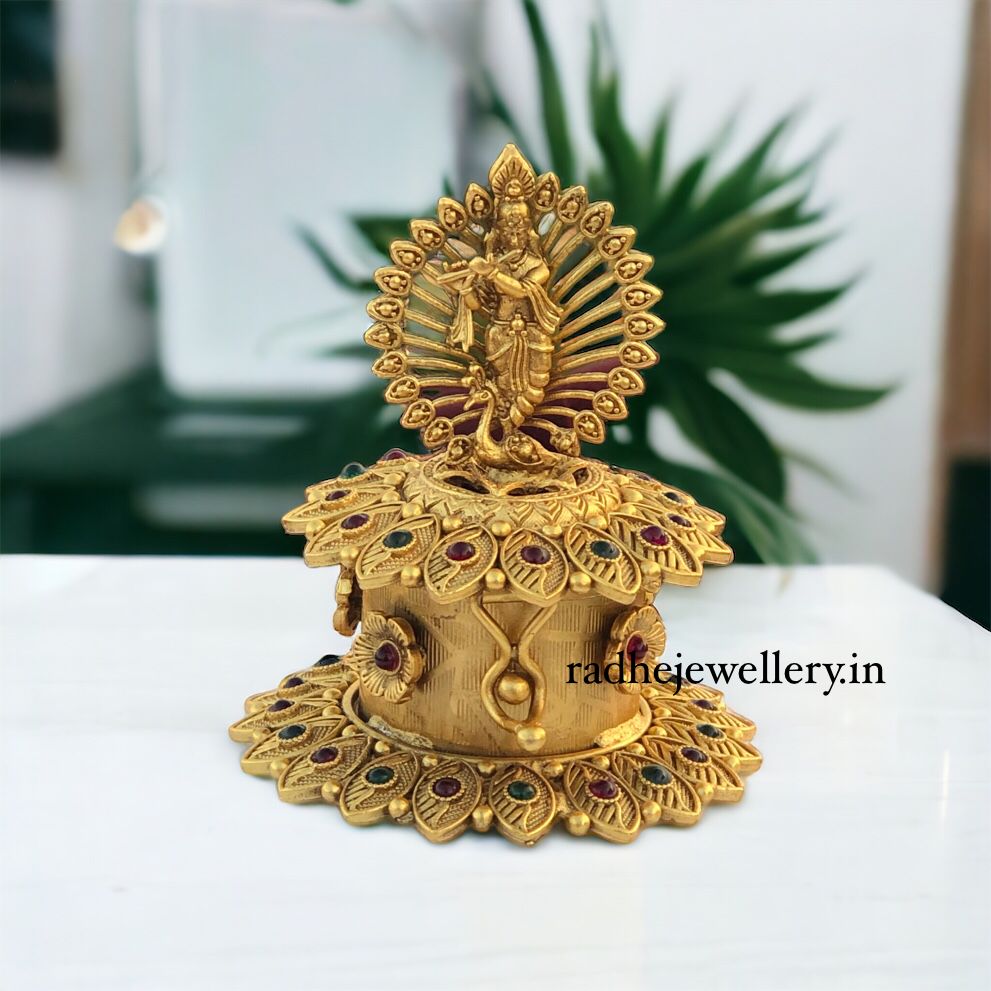 Krishna Kumkum Box,Traditional Krishna KumKum Box