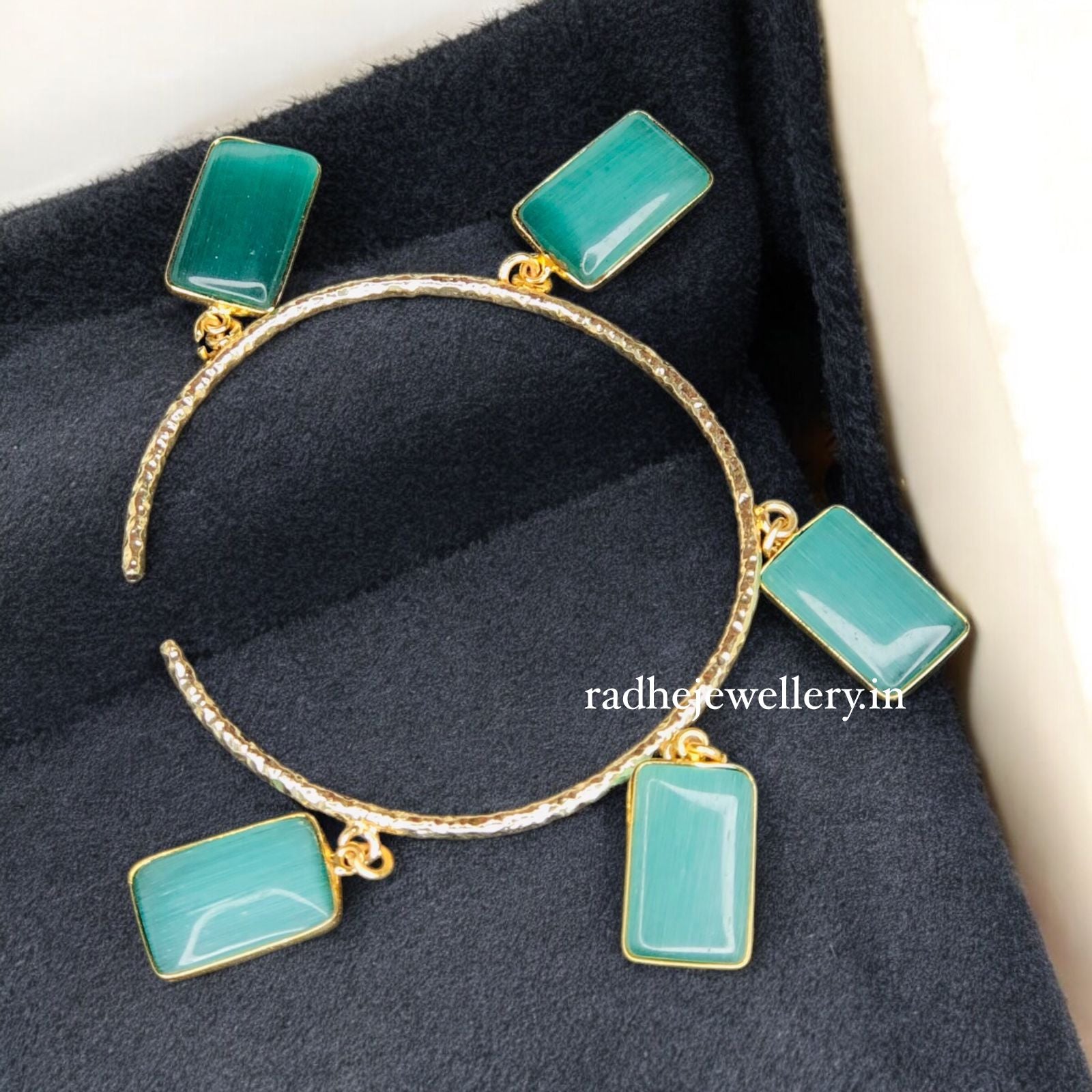 Brass Gold-Plated Kada Bracelet For Women