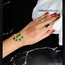 Brass Gold-Plated Kada Bracelet For Women