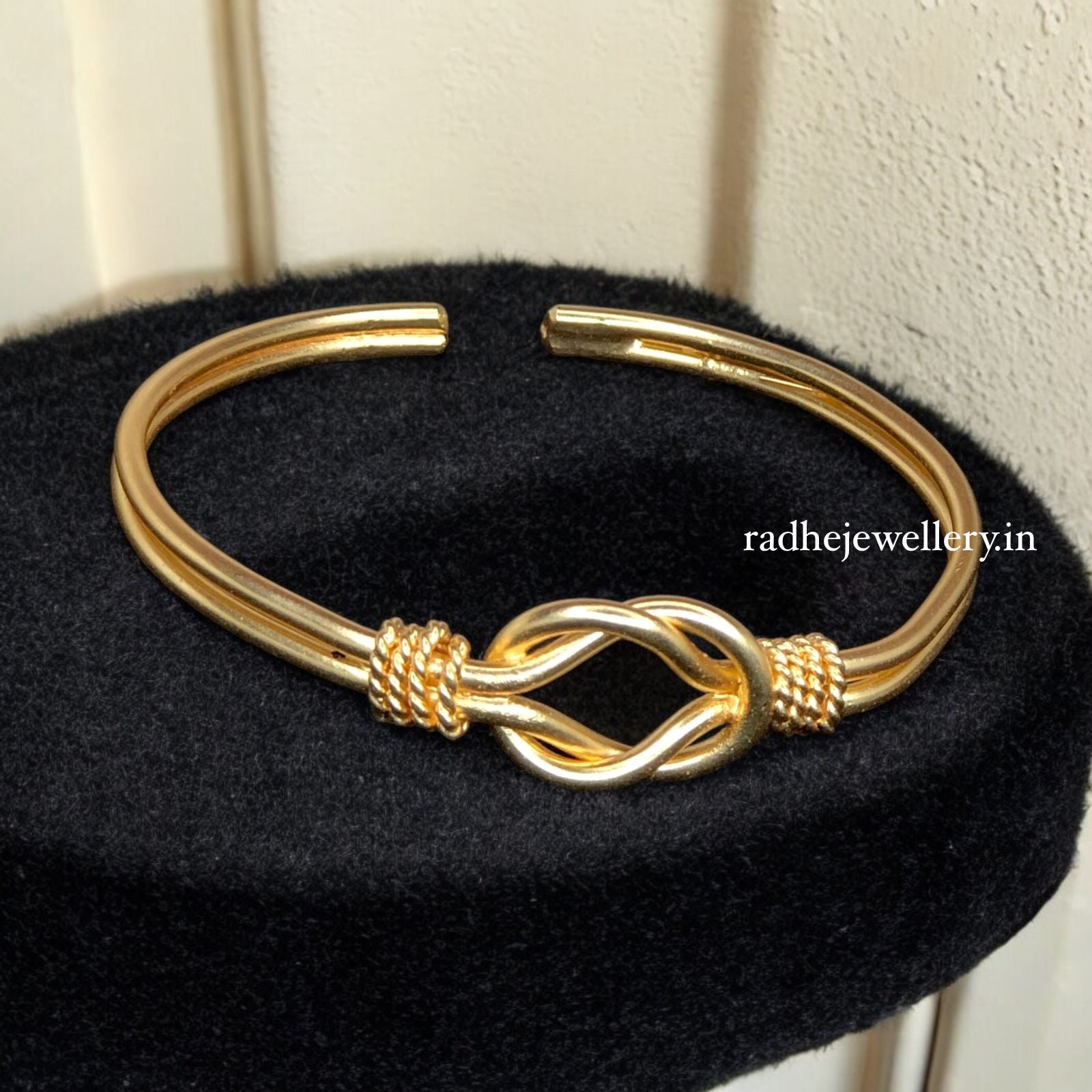 Brass Gold-Plated Kada Bracelet For Women