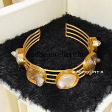 Brass Gold-Plated Kada Bracelet For Women