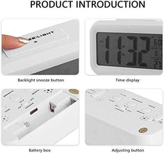 Digital Smart Alarm Clock with Automatic Sensor, Date and Temperature, Alarm Clocks