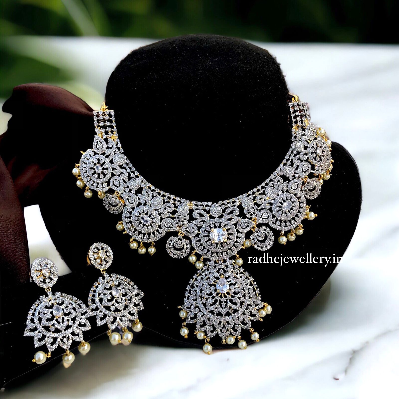 American Diamond Neckpiece Set