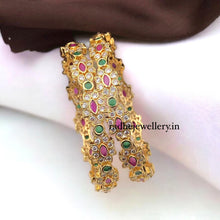 Gold Look AD stone Bangle set| AD stone Bangles for girls and women