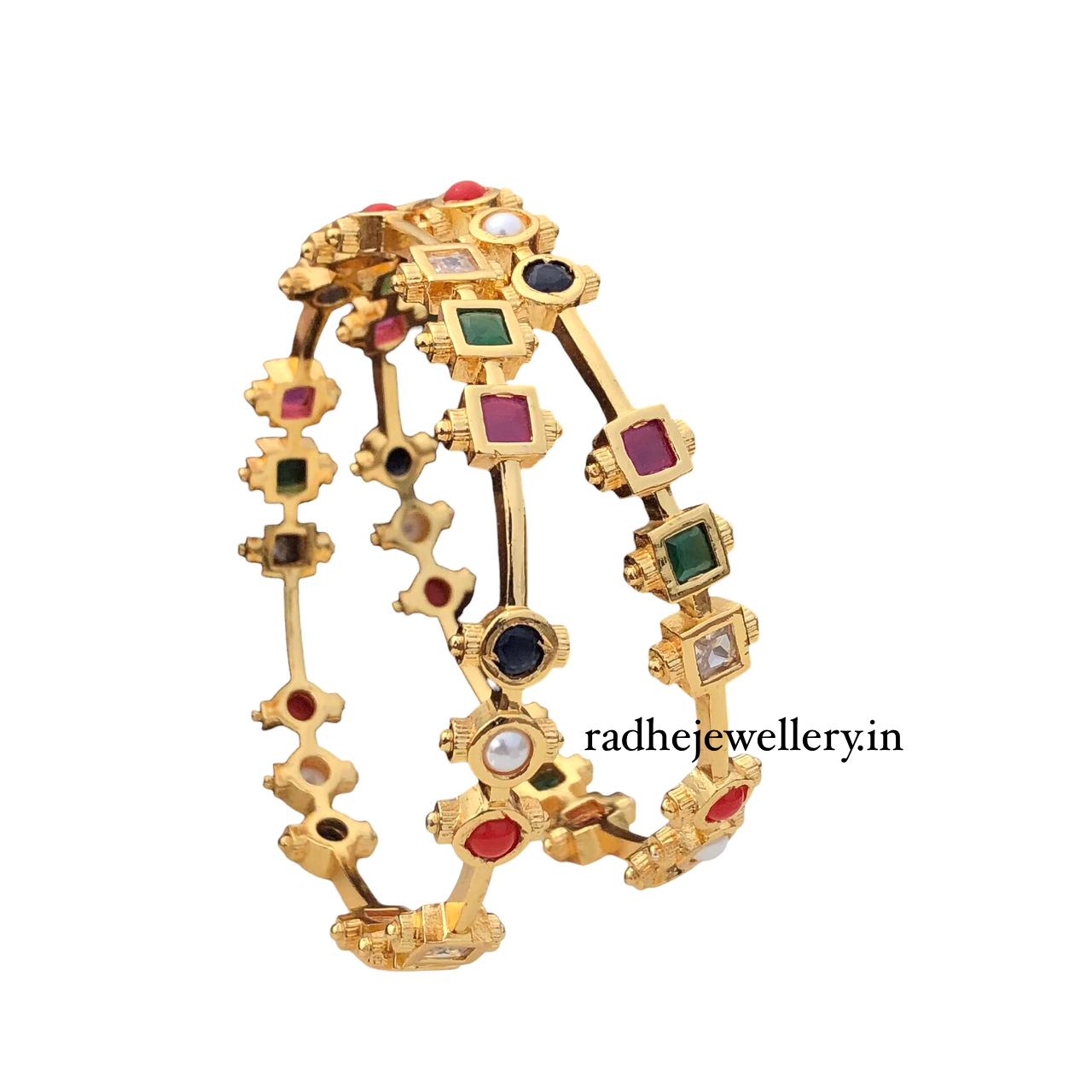 Design Navarathna Bangles Set