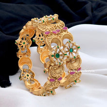 High Gold finish Openable Rajwadi Bangles set for women