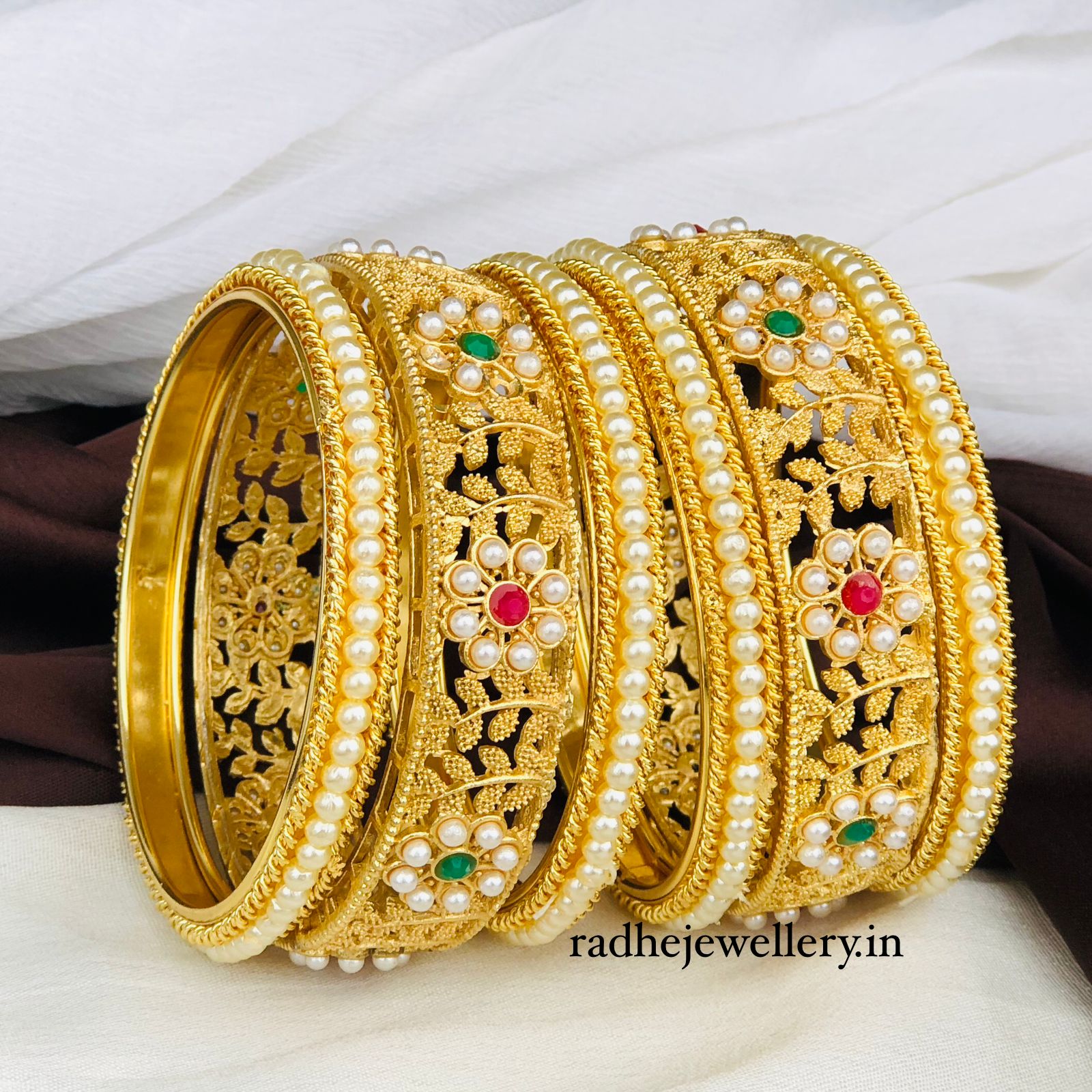 Designer Matte Finish Bangle Sets (6 Bangles)