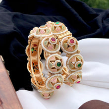 Rajwadi Openable Bangles/ multicolor stone Kada / Indian Bridal bangles / fancy and Stylish bangles