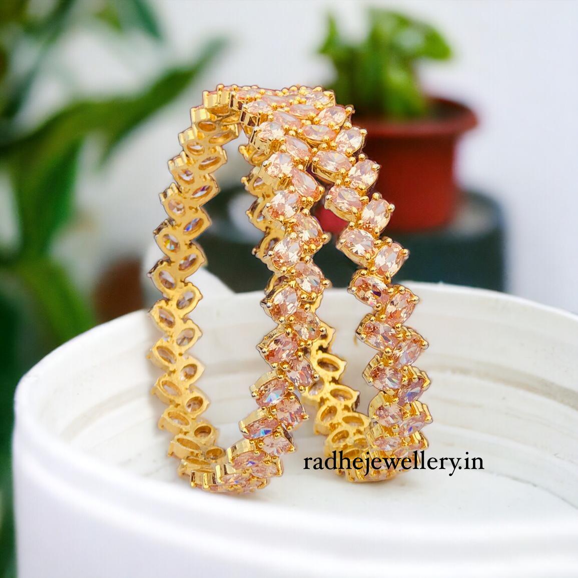 Latest Ad Stone bangles design for women