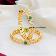 Gold Look AD stone Bangle set| AD stone Bangles for girls and women