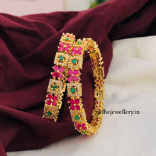 Gold Look AD stone Bangle set| AD stone Bangles for girls and women