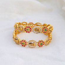 Gold Look AD stone Bangle set| AD stone Bangles for girls and women