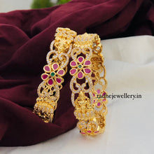 Gold Look AD stone Bangle set| AD stone Bangles for girls and women