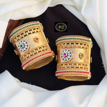Premium Rajwadi Polish Openable Kada Bridal Bangles