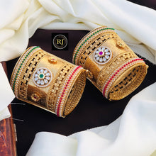 Premium Rajwadi Polish Openable Kada Bridal Bangles