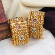 Premium Rajwadi Polish Openable Kada Bridal Bangles