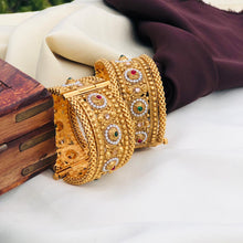 Premium Rajwadi Polish Openable Kada Bridal Bangles