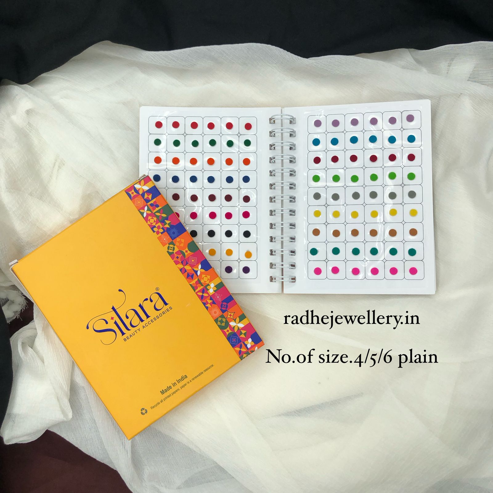 Plain Color Bindi Book-Sitara--4/5/6 Plain