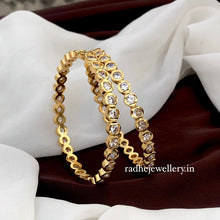 IMPON BANGLES STUNNING GOLD FIRST QUALITY RED AND WHITE STONE FIVE METAL BANGLES ONLINE