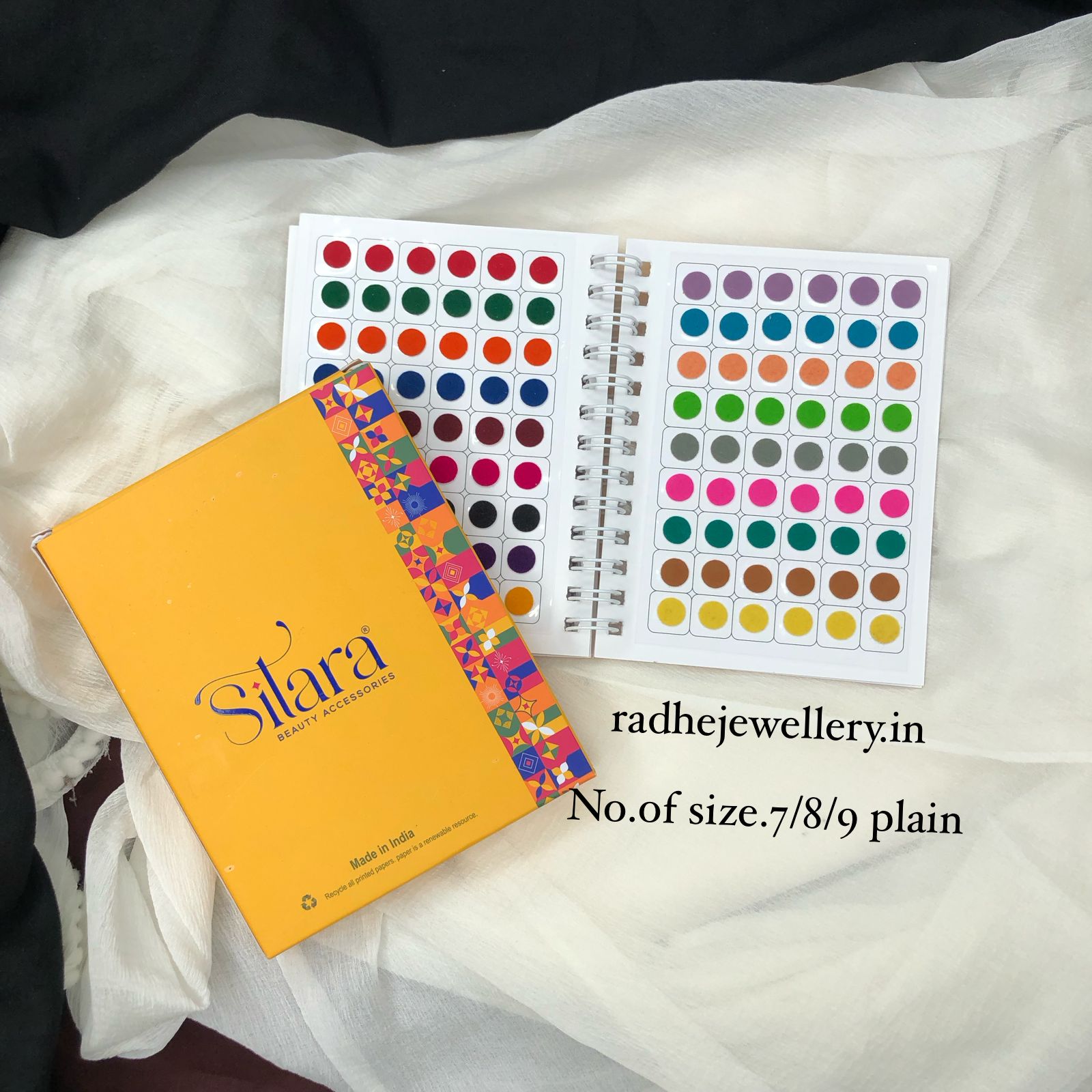 Plain Color Bindi Book-Sitara-7+8+9 PLAIN