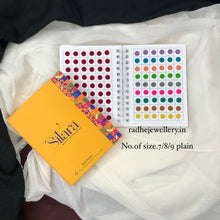 Plain Color Bindi Book-Sitara-7+8+9 PLAIN