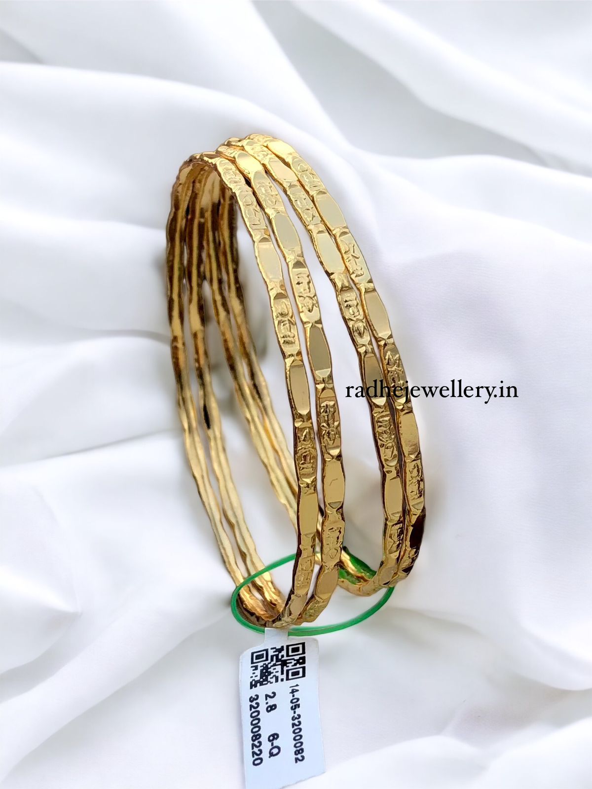 GOLD One Gram Gold Plated Plain Bangles for Women & Girls