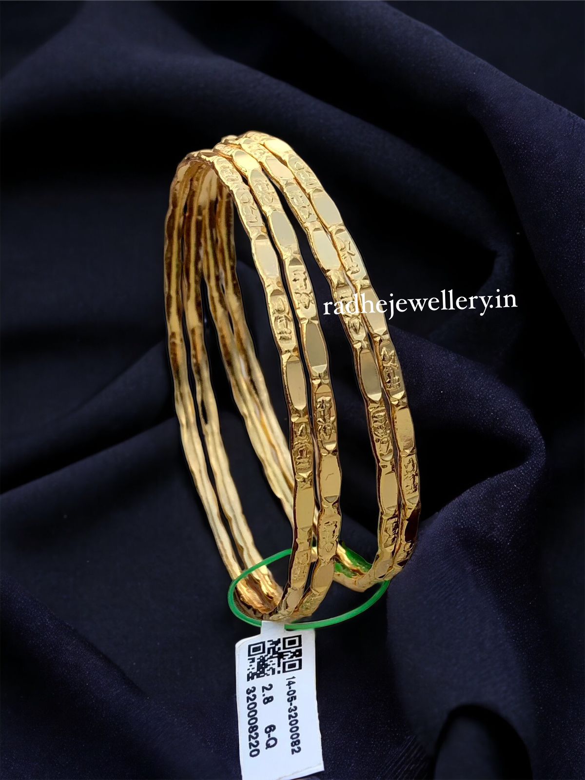 GOLD One Gram Gold Plated Plain Bangles for Women & Girls