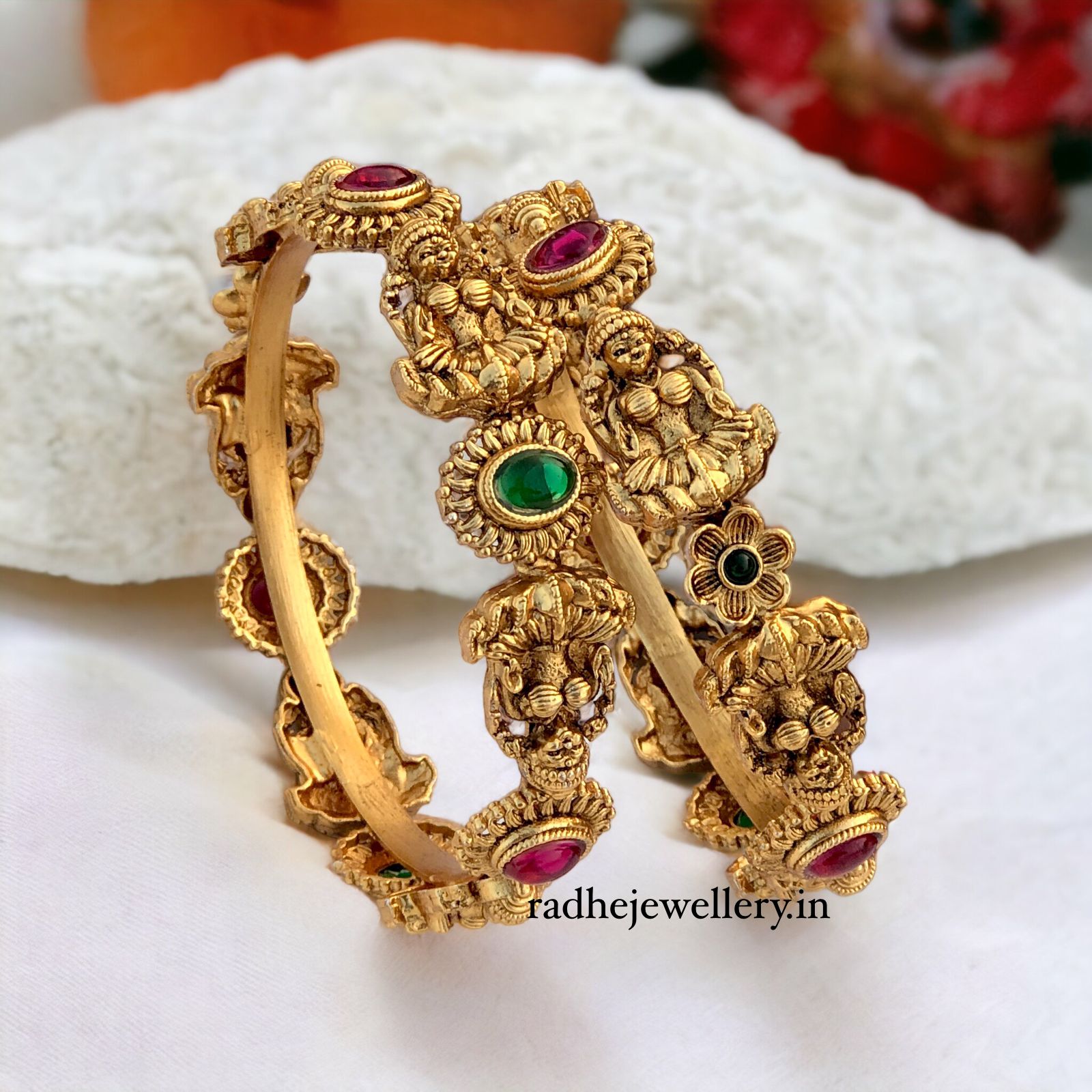 Bangles Temple jJewelry | Bangles temple set | premium design Set