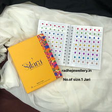 Zari Sheen Sticker Bindi Book-Sitara