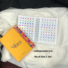 Zari Sheen Sticker Bindi Book-Sitara