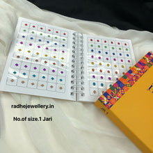 Zari Sheen Sticker Bindi Book-Sitara
