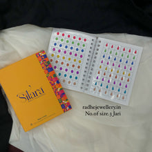 Zari Sheen Sticker Bindi Book-Sitara