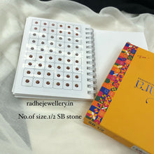 Stone Sticker Bindi Book-Sitara all Mix colour