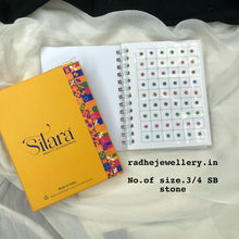Plain with Stone Sticker Bindi Book-Sitara all Mix colour