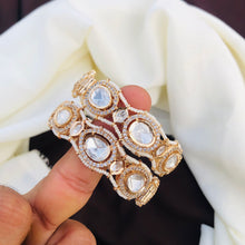 Pachi Kundan Bangles / Kundan kada / Gold kada / Openable Bangle / Indian wedding Jewelry/ Hand accessory