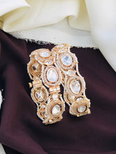 Pachi Kundan Bangles / Kundan kada / Gold kada / Openable Bangle / Indian wedding Jewelry/ Hand accessory