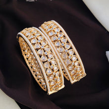 Pachi Kundan Bangles/Kundan kada/Gold kada/Openable Bangle/Indian wedding Jewelry/Hand accessory