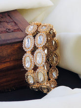Pachi Kundan Bangles/Kundan kada/Gold kada/Openable Bangle/Indian wedding Jewelry/Hand accessory