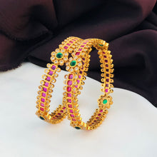 Traditional South Indian Gold-Plated Bangle Set