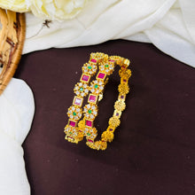 Premium AD Stone Designer Bangles Pair